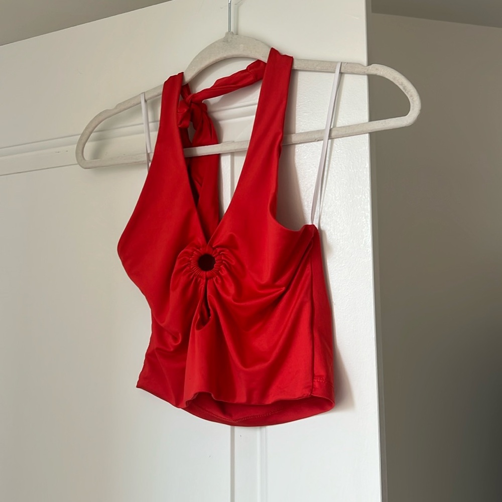 Princess Polly red halter